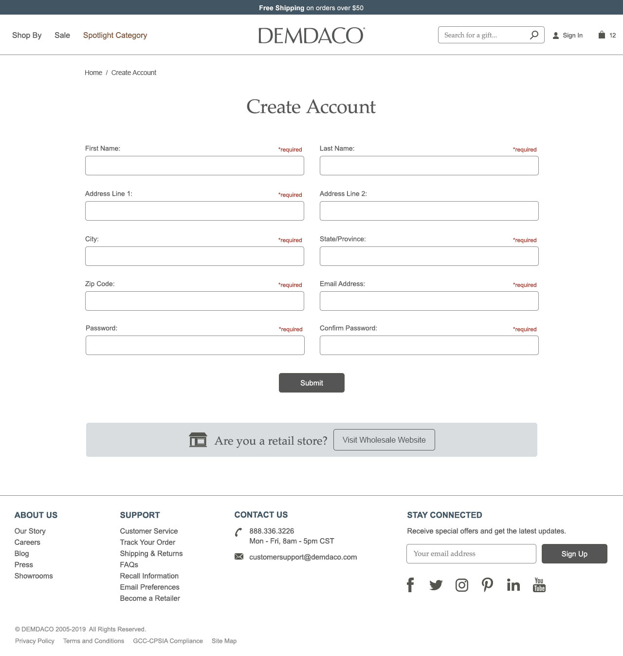 Create Account
