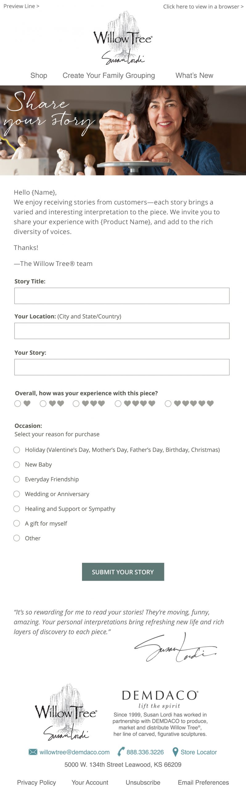 Product Review Email