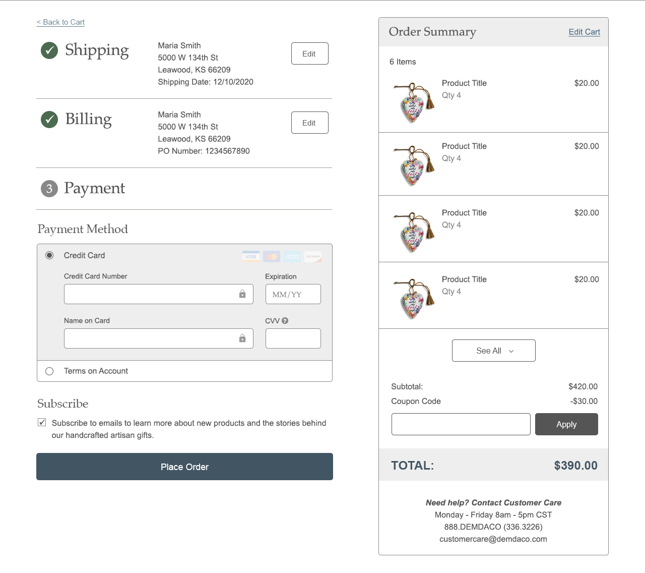 DD Checkout Payment