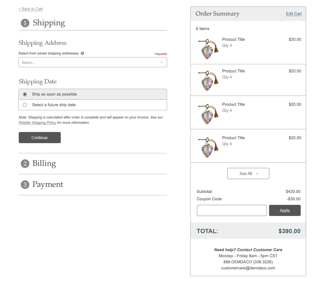 DD Checkout Shipping