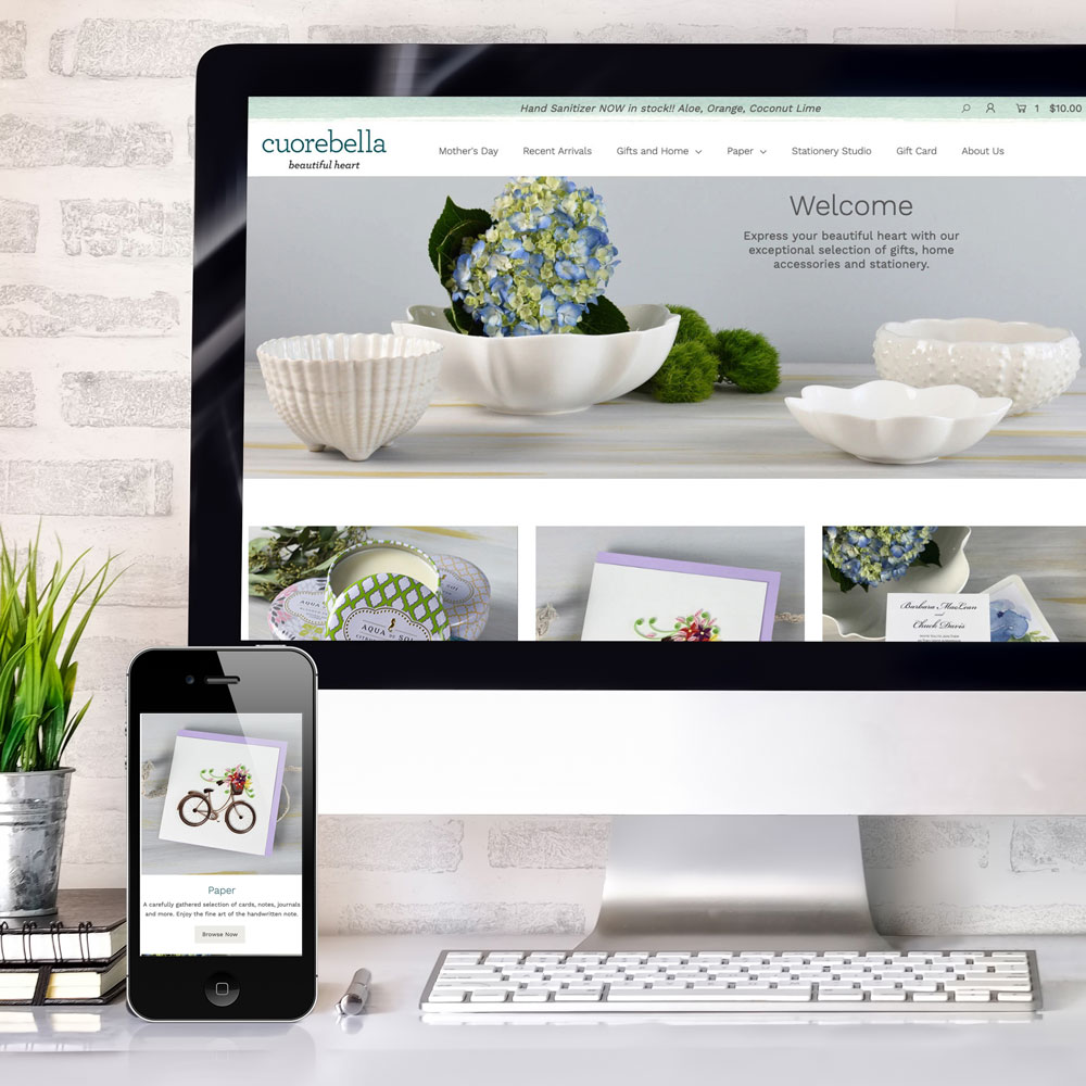 Cuorebella Website Design