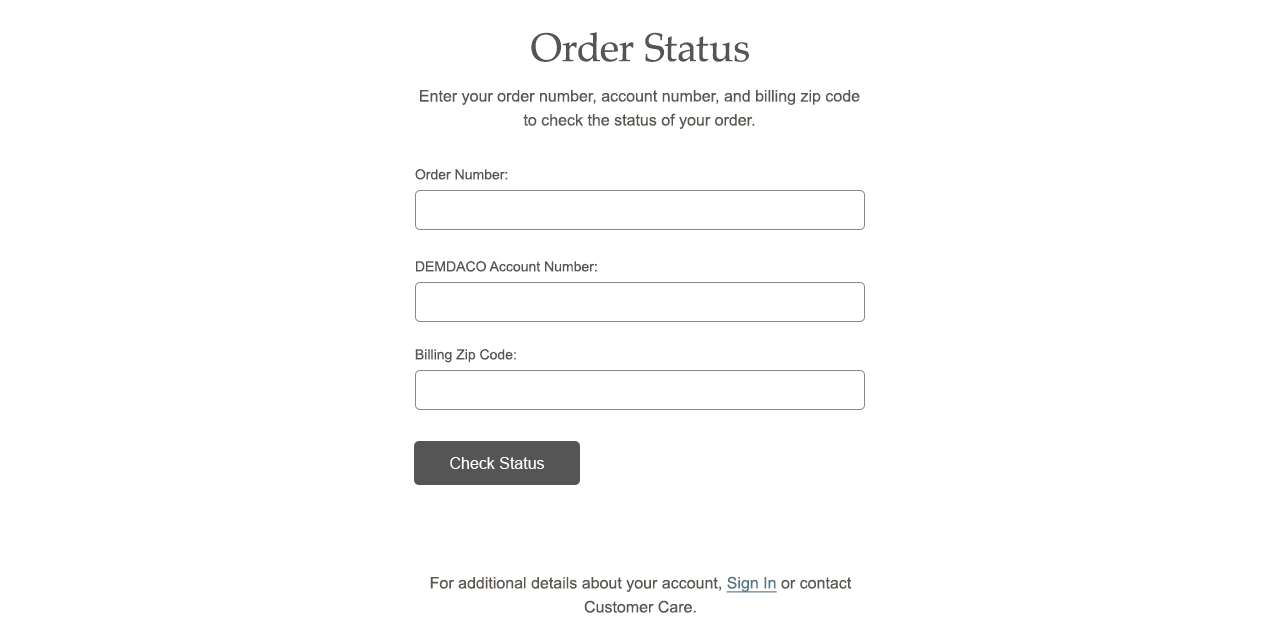 Order Status
